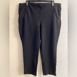 Chico's Classic Black Trousers straight leg Sz 14